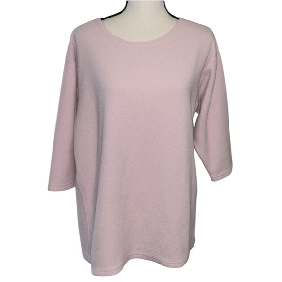 Baby Pink Sweater 3/4 Length Sleeve Size Medium - Picture 1 of 3
